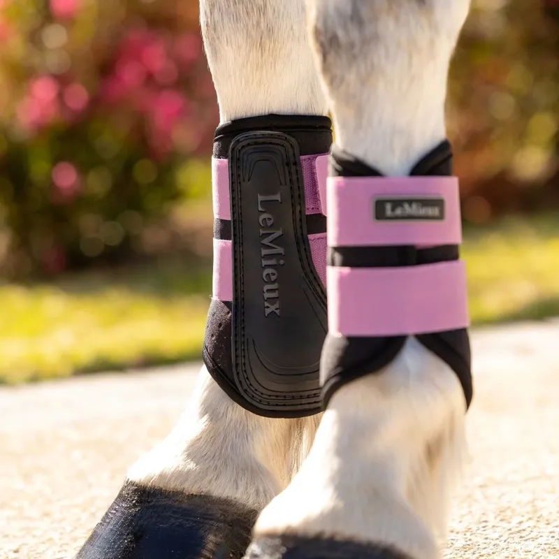 LeMieux Mini Air-Tek Grafter Brushing Boots - Mallow-2