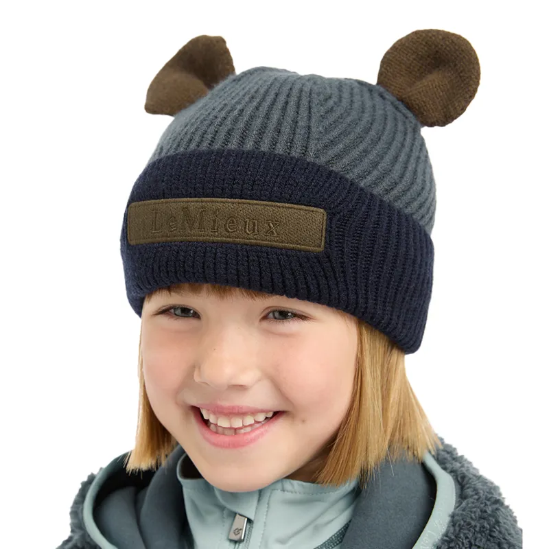 LeMieux Mini Bear Beanie - Petrol-5