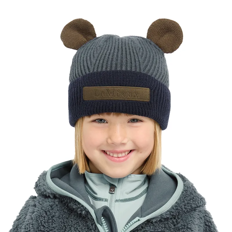 LeMieux Mini Bear Beanie - Petrol-2