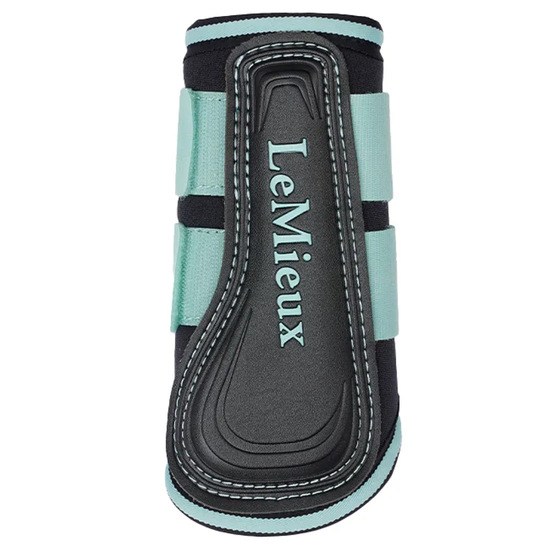 LeMieux Mini Grafter Brushing Boots - Aqua-1