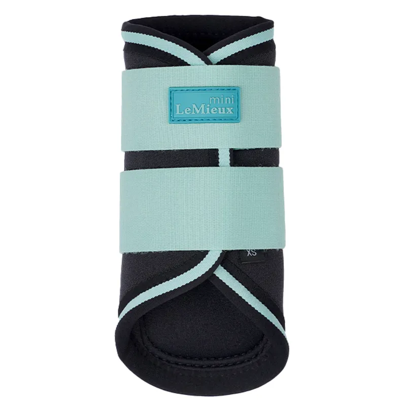 LeMieux Mini Grafter Brushing Boots - Aqua