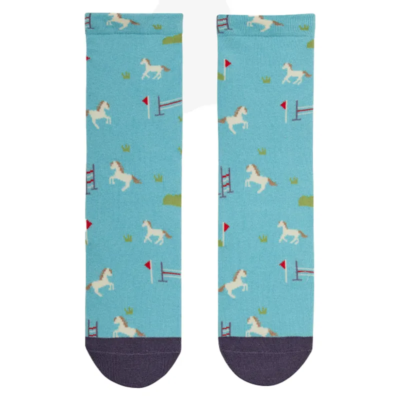 LeMieux Mini Character 2 Pack Junior Socks - Flash-3