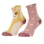 LeMieux Mini Character 2 Pack Junior Socks - Lemon