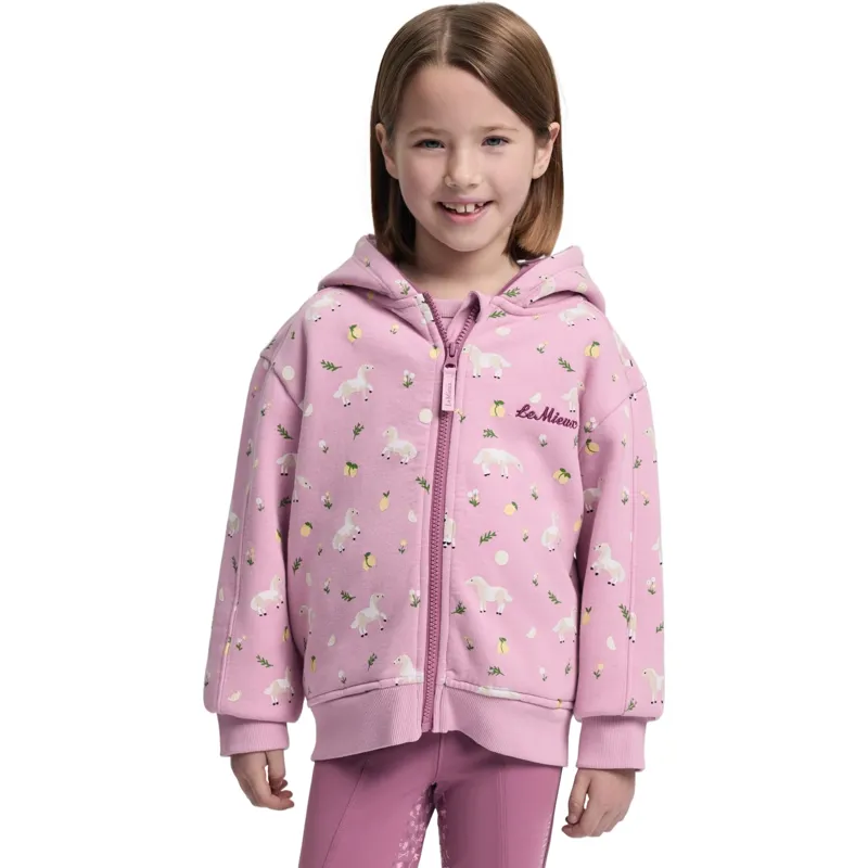 LeMieux Mini Charlie Zip Through Junior Hoodie - Fondant