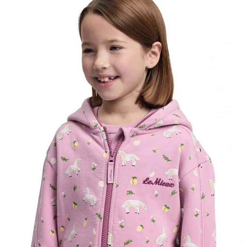 LeMieux Mini Charlie Zip Through Junior Hoodie - Fondant-6