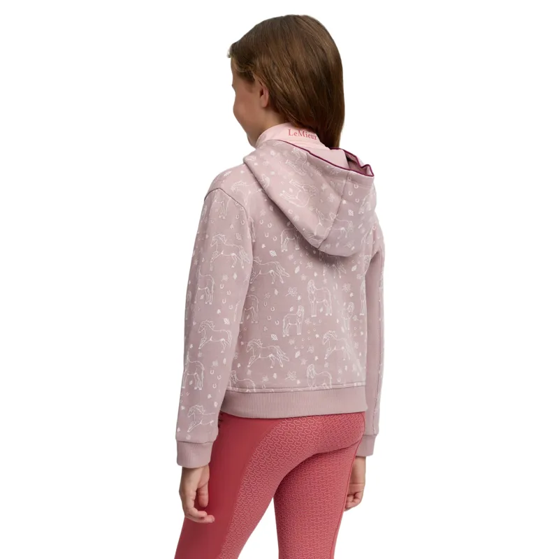 LeMieux Mini Charlie Zip Through Junior Hoodie - Wild Rose-2