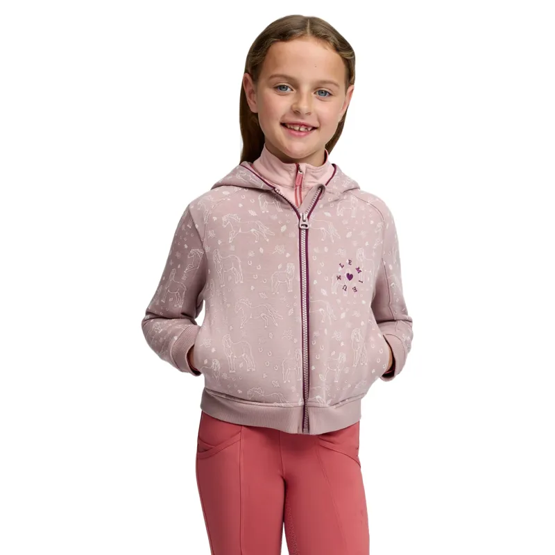 LeMieux Mini Charlie Zip Through Junior Hoodie - Wild Rose