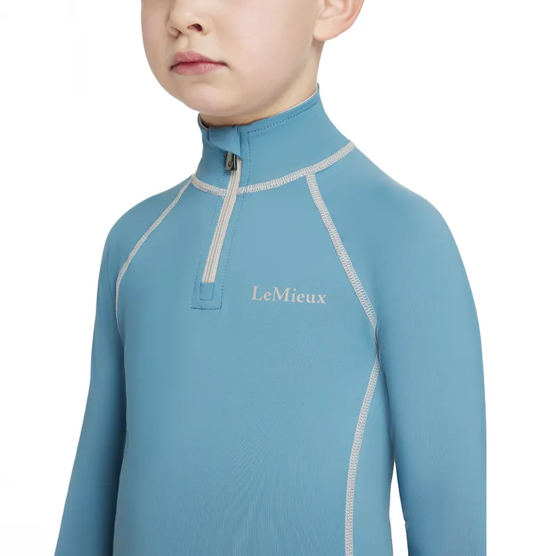 LeMieux Classique Mini Junior Base Layer - Ice Blue-2