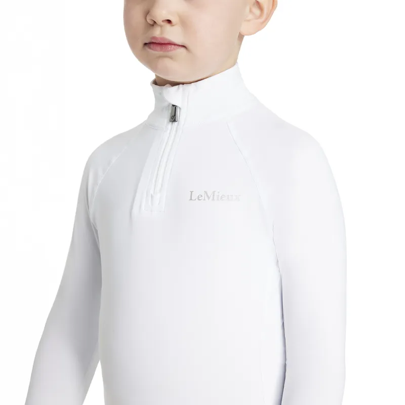 LeMieux Classique Mini Junior Base Layer - White-2