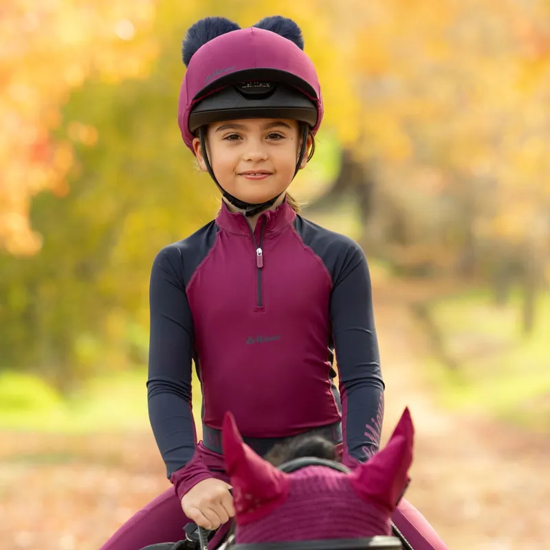 LeMieux Mini Classique Junior Base Layer - Blackberry-2
