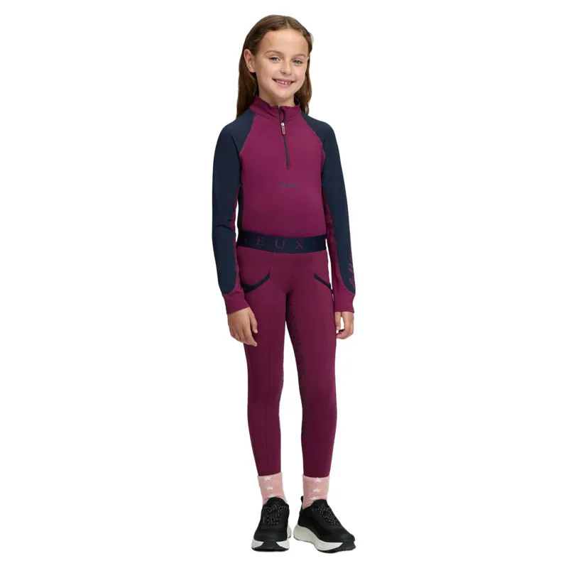 LeMieux Mini Classique Junior Base Layer - Blackberry-6