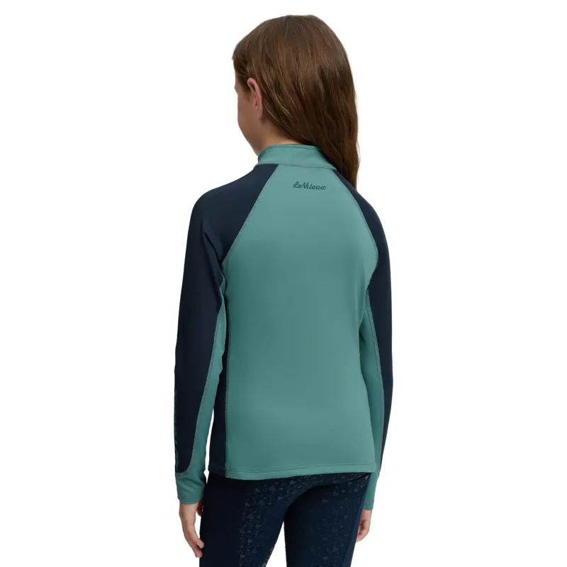 LeMieux Mini Classique Junior Base Layer - Navy/Aloe-4