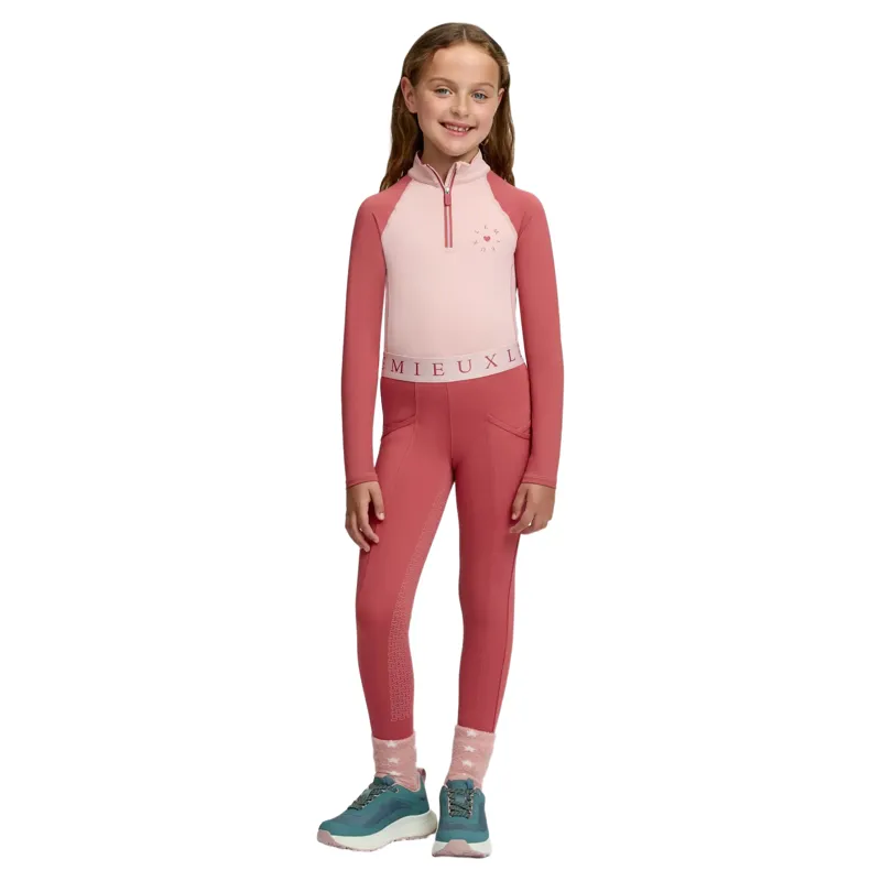 LeMieux Mini Classique Junior Base Layer - Petal-8