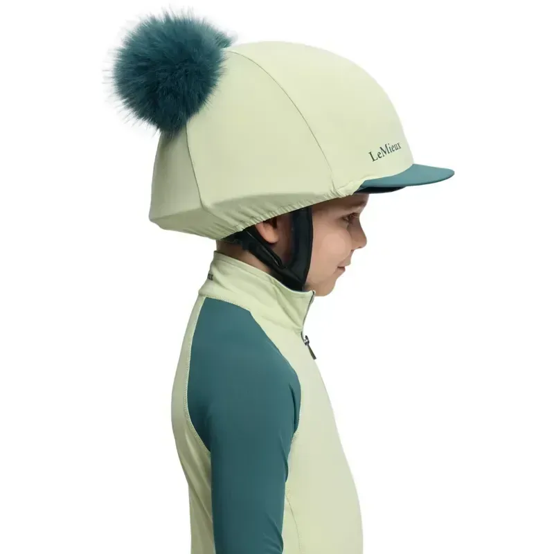 LeMieux Mini Double Pom Hat Silk - Macaron-2