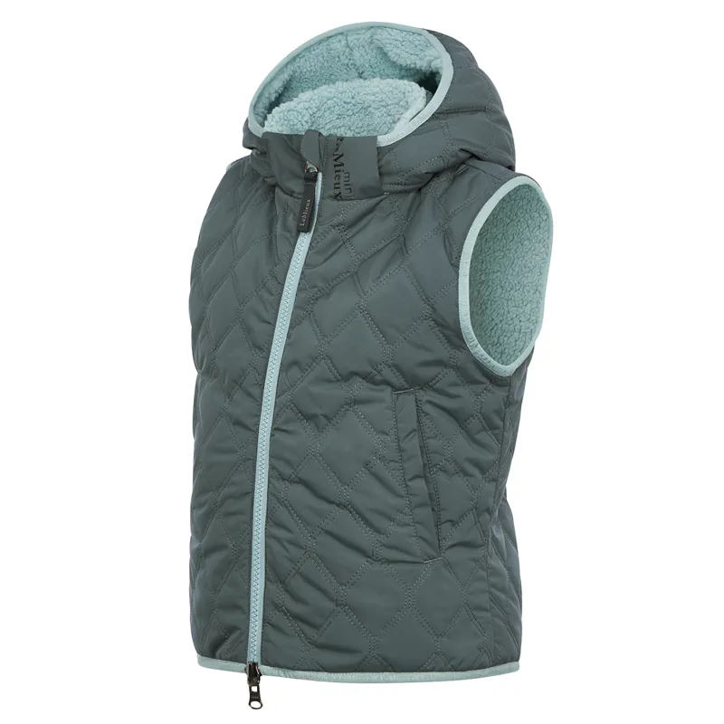 LeMieux Mini Elsie Reversible Gilet - Petrol-4