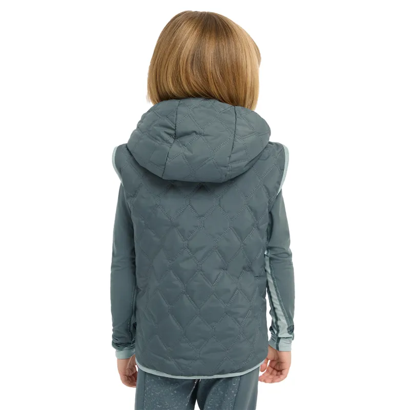 LeMieux Mini Elsie Reversible Gilet - Petrol-11