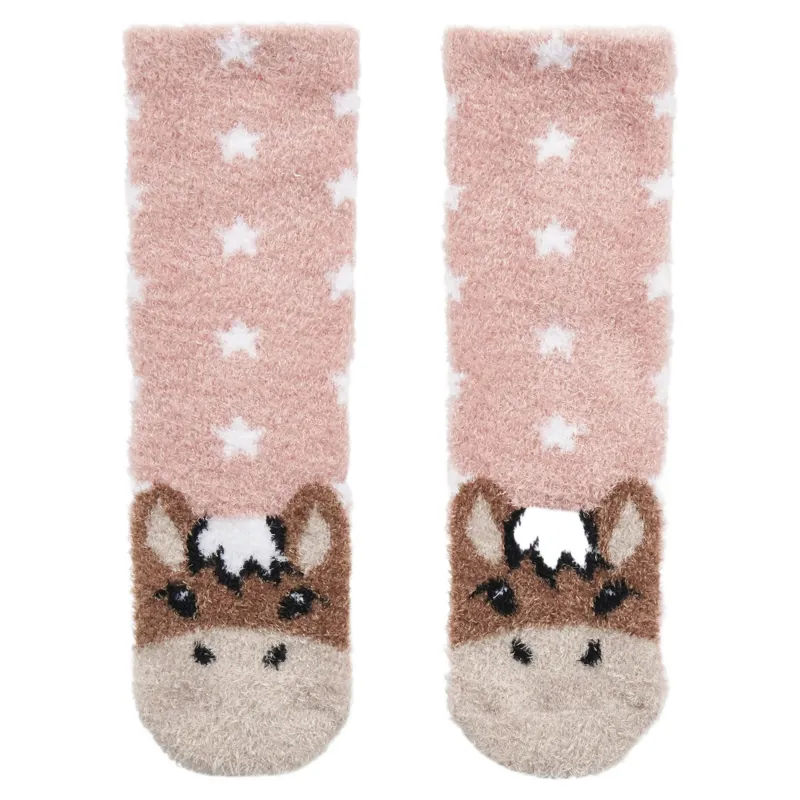 LeMieux Mini Fluffy Character Junior Socks - Oskar-1
