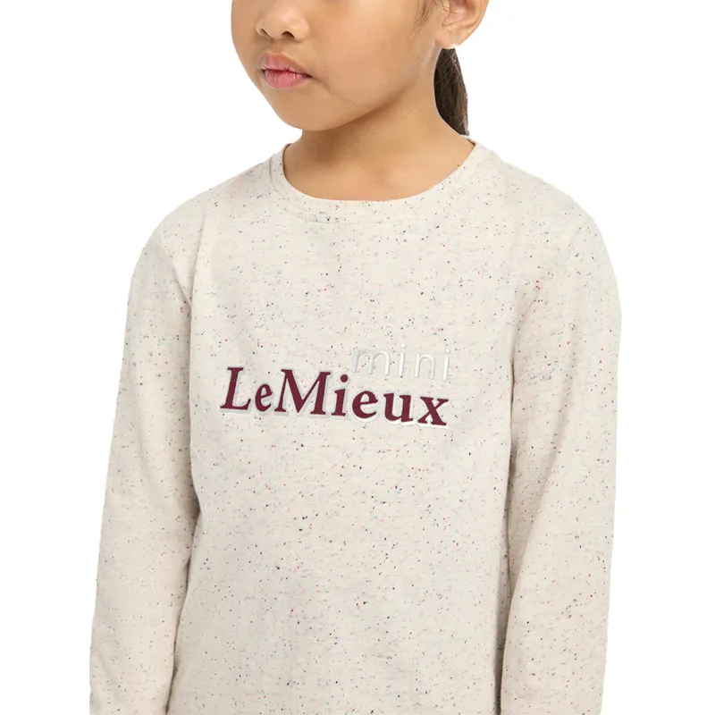 LeMieux Mini Jessie Long Sleeve Tee - Ecru/Nep-3