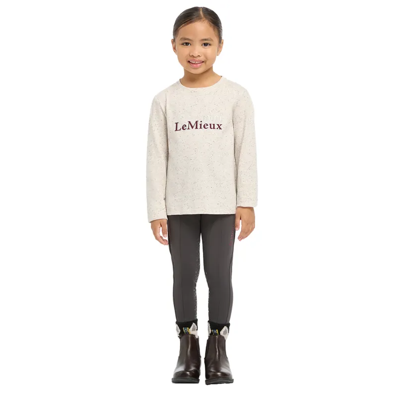 LeMieux Mini Jessie Long Sleeve Tee - Ecru/Nep-7