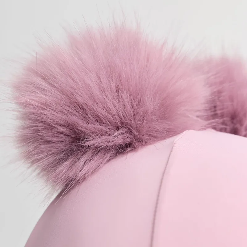 LeMieux Mini Double Pom Hat Silk - Fondant-3
