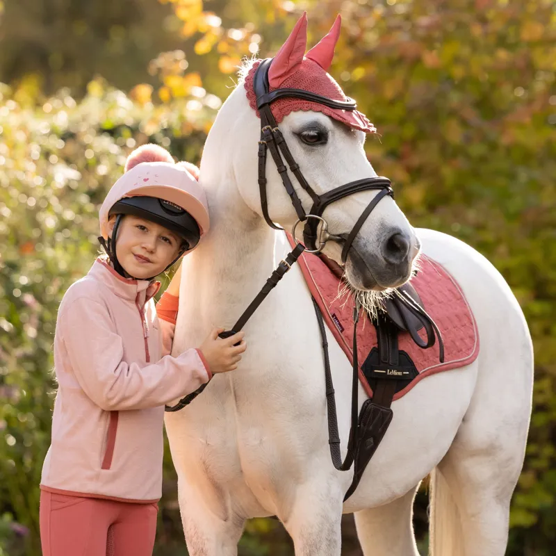 LeMieux Mini Maggie Junior Fleece Jumper - Petal/Heart-4