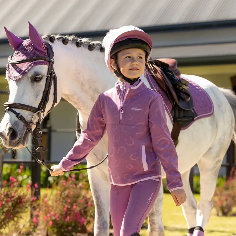 LeMieux Mini Maggie Junior Fleece Jumper - Mallow-6