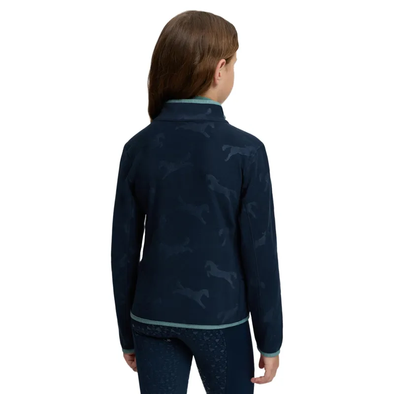 LeMieux Mini Maggie Junior Fleece Jumper - Navy/Heart-2