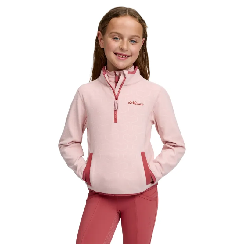 LeMieux Mini Maggie Junior Fleece Jumper - Petal/Heart