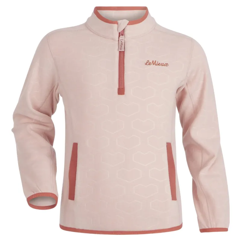 LeMieux Mini Maggie Junior Fleece Jumper - Petal/Heart-2