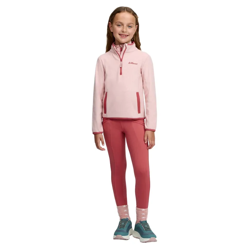 LeMieux Mini Maggie Junior Fleece Jumper - Petal/Heart-8