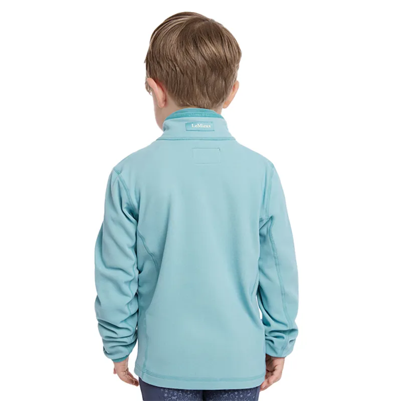 LeMieux Mini Mari Zip Through Junior Sweatshirt - Aqua-2