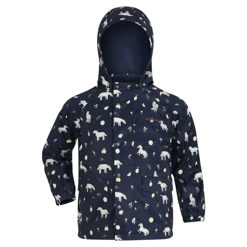 LeMieux Mini Pippin Junior Splash Waterproof Jacket - Navy-2
