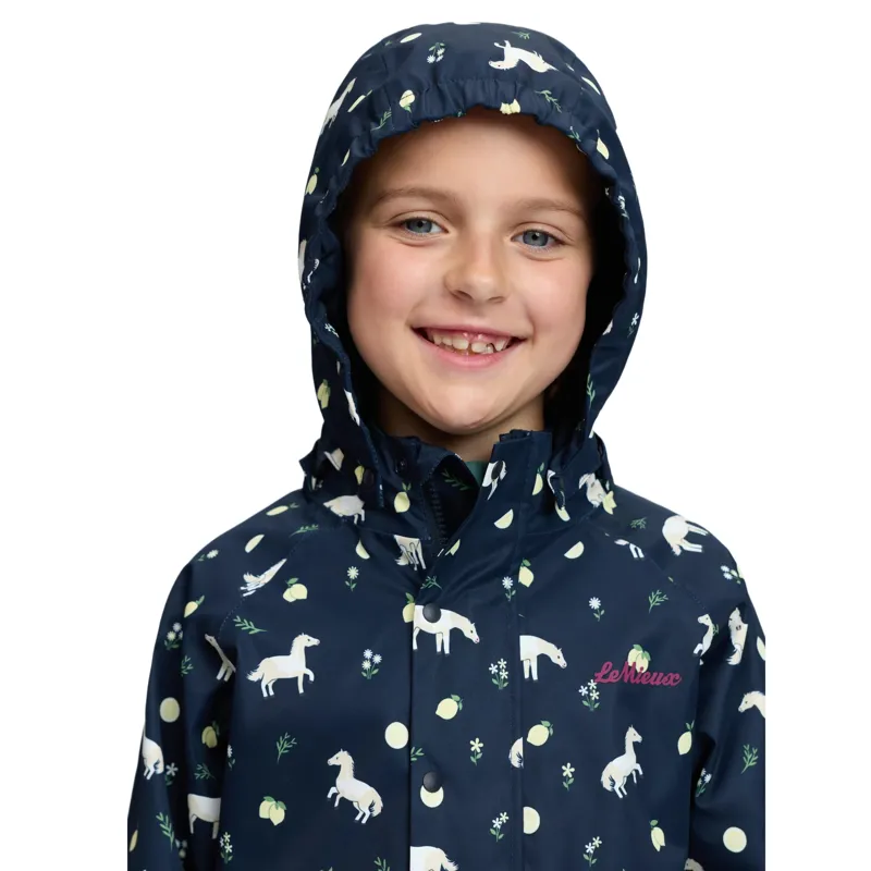 LeMieux Mini Pippin Junior Splash Waterproof Jacket - Navy-8