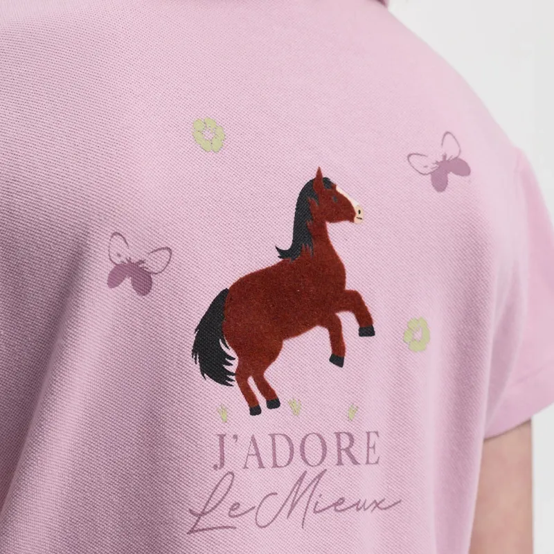 LeMieux Mini Junior Polo Shirt - Fondant-4