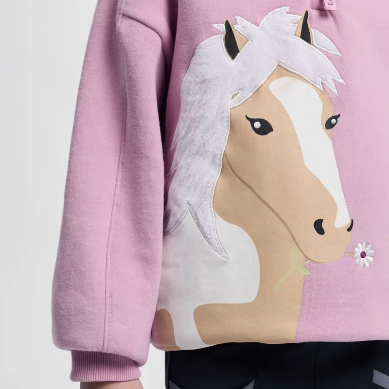 LeMieux Mini Quinn Junior Quarter Zip Jumper - Fondant-6