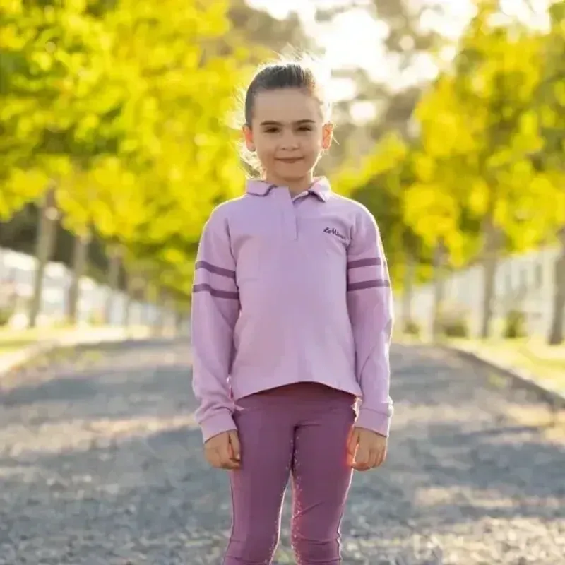 LeMieux Mini Robbie Junior Rugby Shirt - Mallow-3