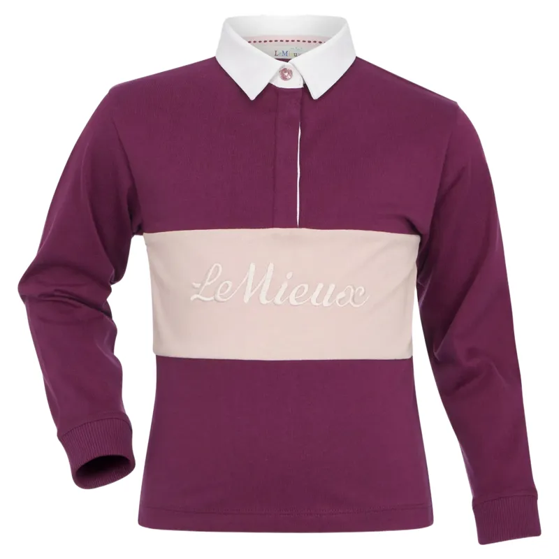 LeMieux Mini Roman Junior Rugby Shirt - Blackberry-3