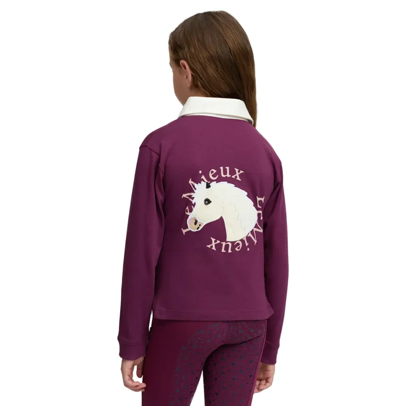 LeMieux Mini Roman Junior Rugby Shirt - Blackberry-2