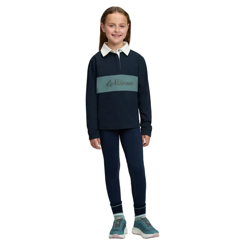 LeMieux Mini Roman Junior Rugby Shirt - Navy-7