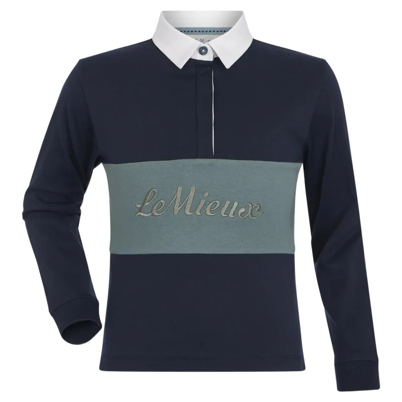 LeMieux Mini Roman Junior Rugby Shirt - Navy-3