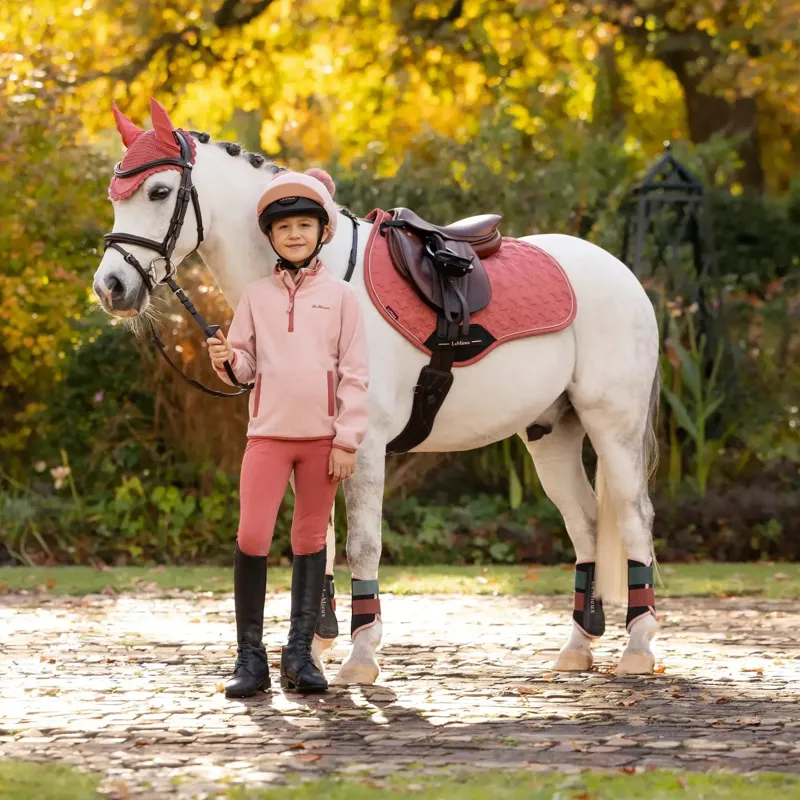 LeMieux Mini Suede Close Contact Jump Square - Spiced Earth-4