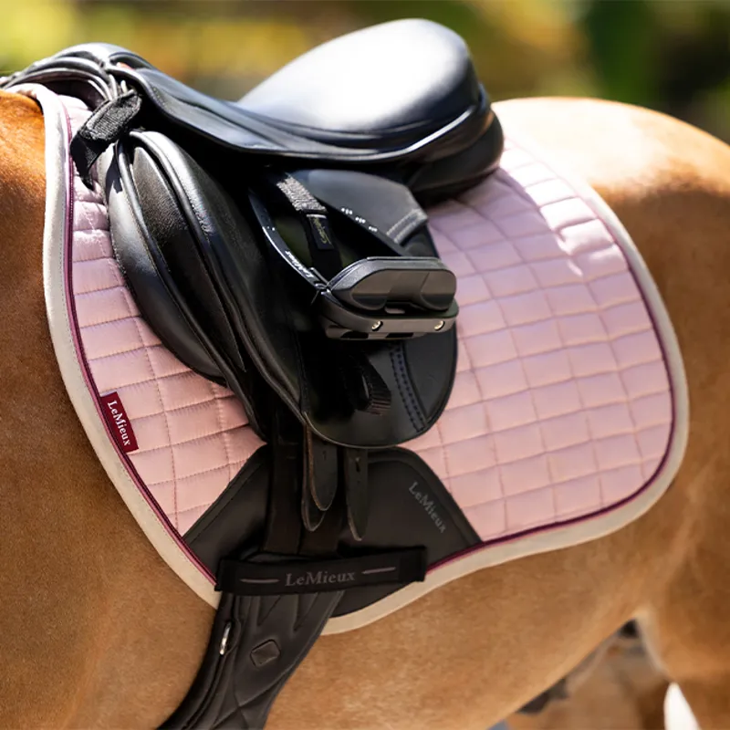 LeMieux Mini Suede Close Contact Square - Blossom-2