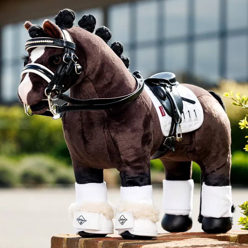 LeMieux Mini Toy Pony Dressage Square - White-3