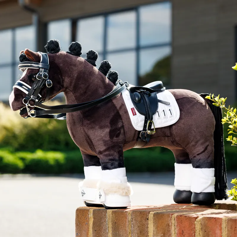 LeMieux Mini Toy Pony Dressage Overreach Boots - White-1