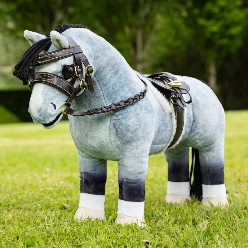 LeMieux Mini Toy Pony Hunter Saddlecloth and Girth - Brown-5