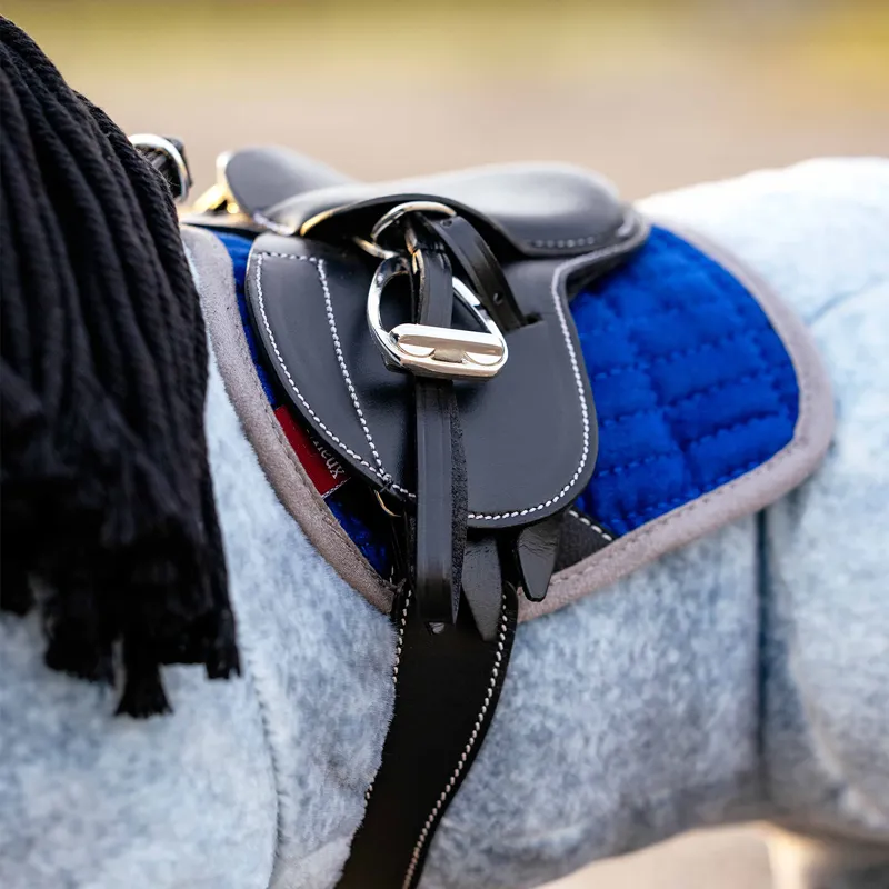 LeMieux Mini Toy Pony Saddlecloth - Benetton Blue-1