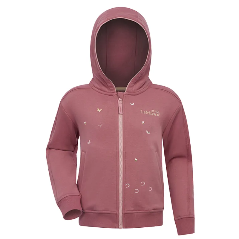 LeMieux Mini Charlie Zip Through Junior Hoodie - Blossom-1