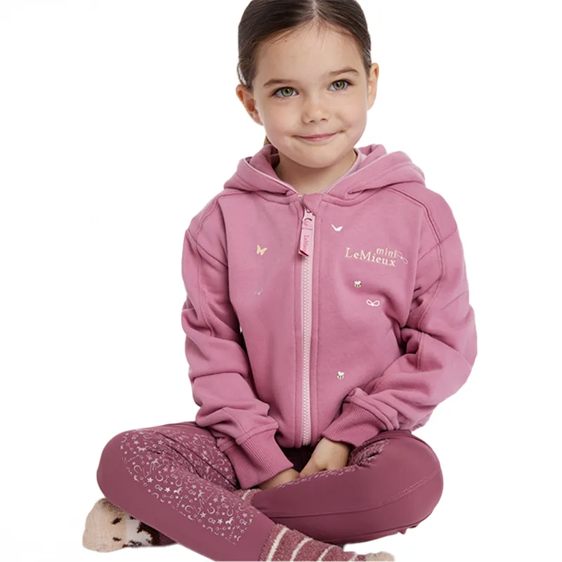 LeMieux Mini Charlie Zip Through Junior Hoodie - Blossom-3
