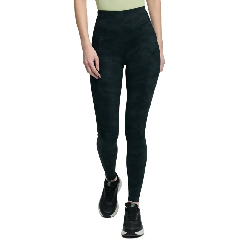LeMieux Naomi Full Grip Pull On Womens Riding Tights - Camo Black-1