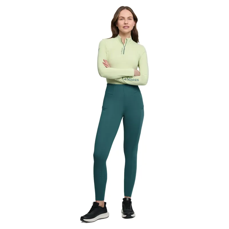 LeMieux Naomi Full Grip Pull On Womens Riding Tights - Jungle-2